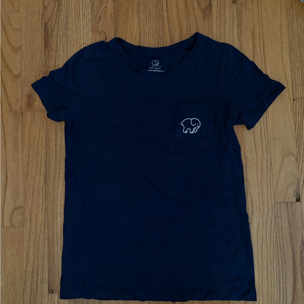 Navy Blue Ivory Ella lacrosse tee
